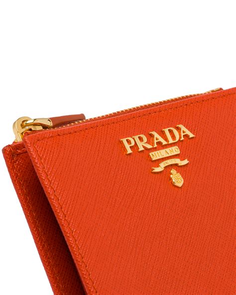 prada mini saffiano leather bifold wallet|Prada large saffiano leather wallet.